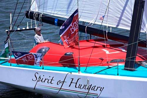 Spirit of Hungary - IMOCA Ocean Masters New York to Barcelona Race © ThMartinez/Sea&Co http://www.thmartinez.com